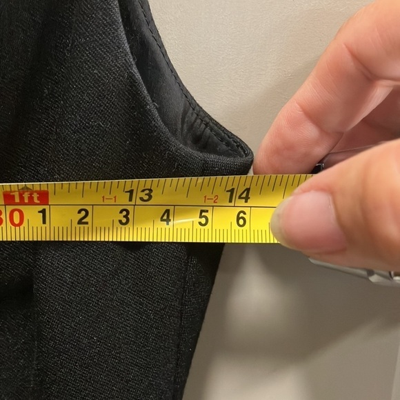 🦋Trina Turk Little black midi dress wrap deep V-Neck front and back pleat… - Picture 8 of 11